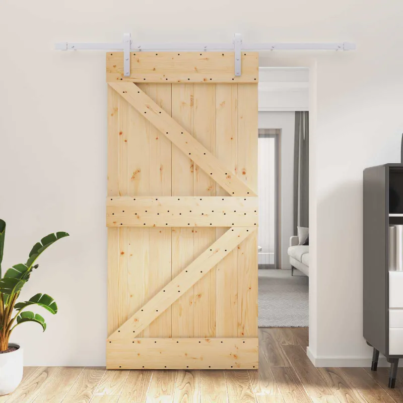 Slankios durys Natūrali ir Balta 100 x 210 cm