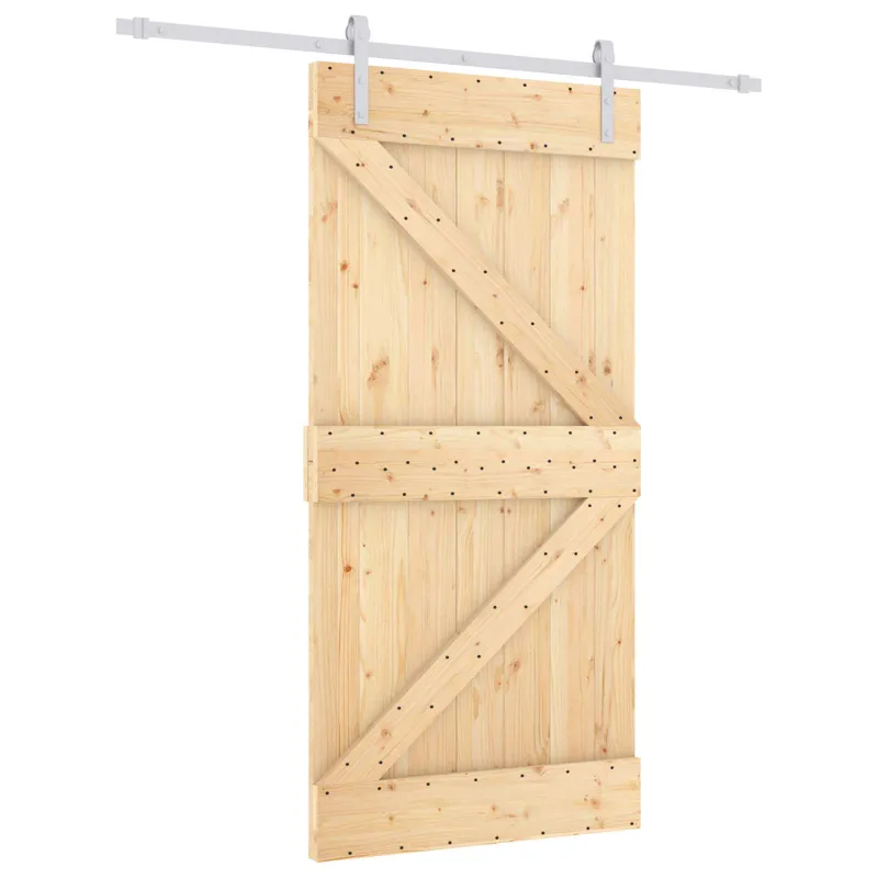 Slankios durys Natūrali ir Balta 100 x 210 cm
