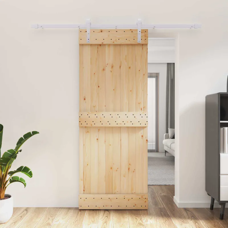 Slankios durys Natūrali ir Balta 80 x 210 cm