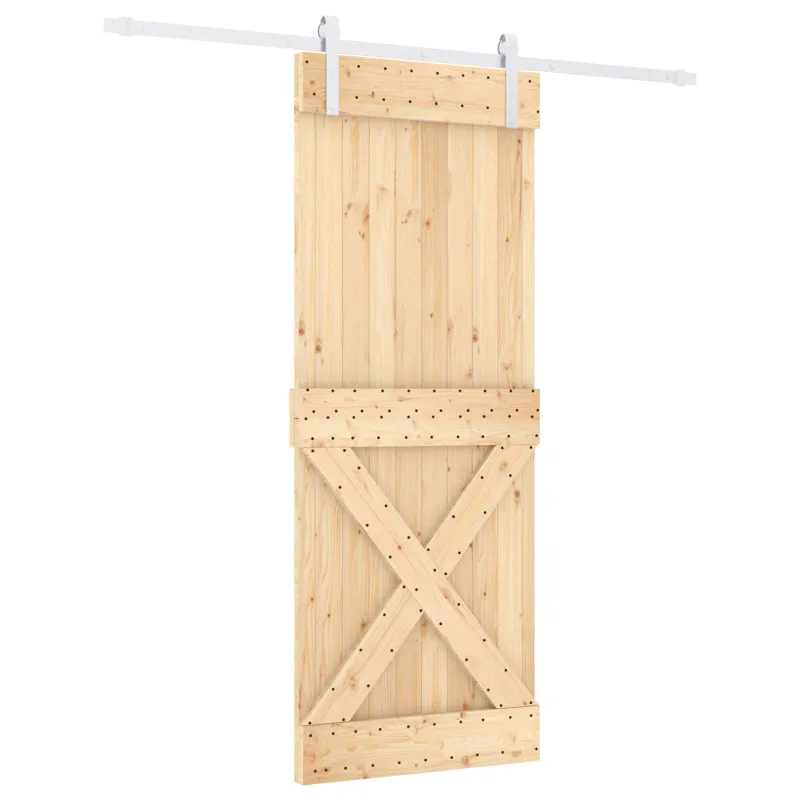 Slankios durys Natūrali ir Balta 80 x 210 cm