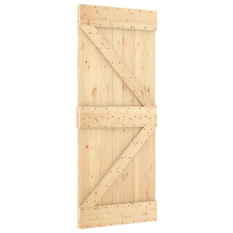 Slankios durys Natūrali ir juoda 85 x 210 cm