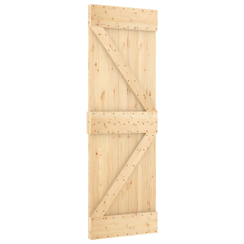 Slankios durys Natūrali ir juoda 70 x 210 cm