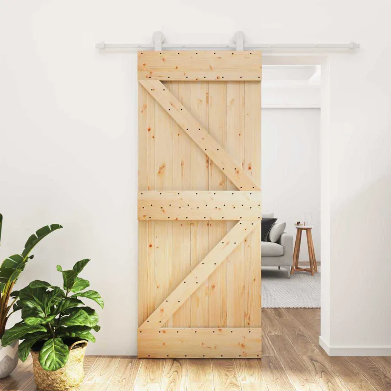 Slankios durys Natūrali ir Balta 85 x 210 cm