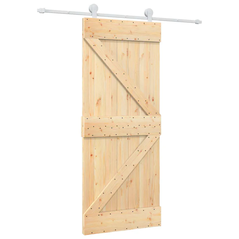 Slankios durys Natūrali ir Balta 85 x 210 cm