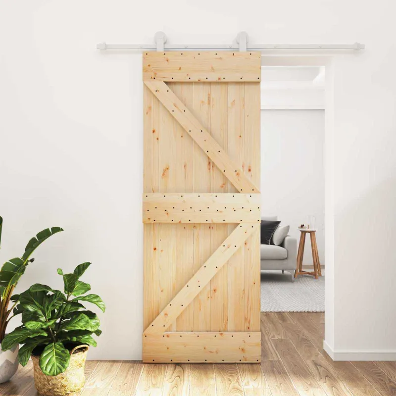 Slankios durys Natūrali ir Balta 80 x 210 cm