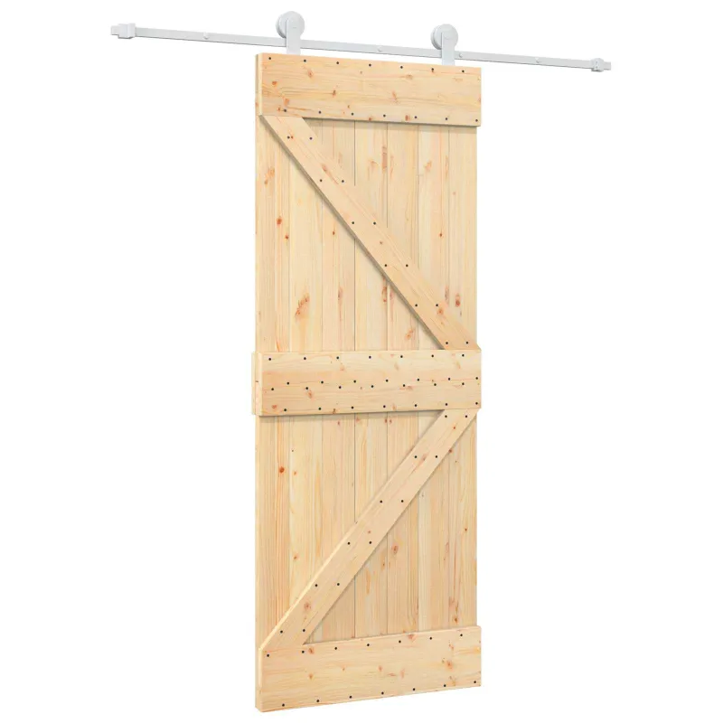 Slankios durys Natūrali ir Balta 80 x 210 cm