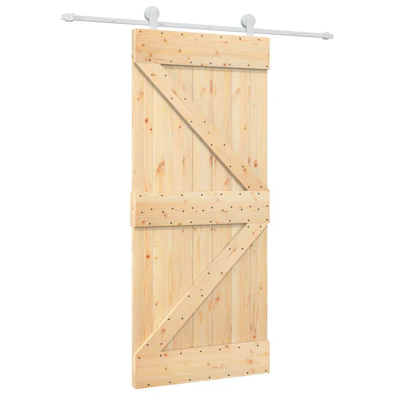 Slankios durys Natūrali ir Balta 90 x 210 cm