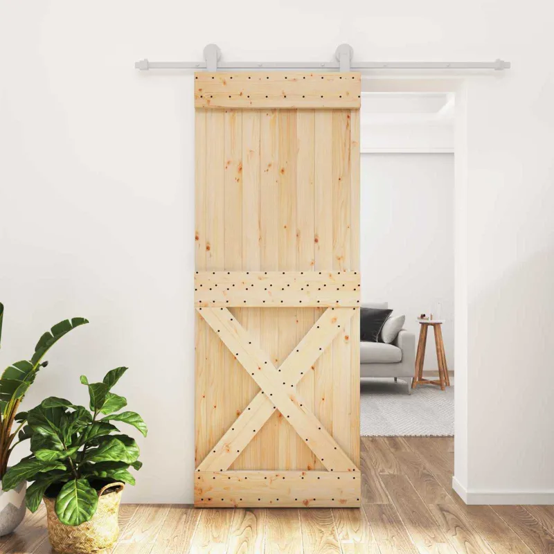 Slankios durys Natūrali ir Balta 80 x 210 cm