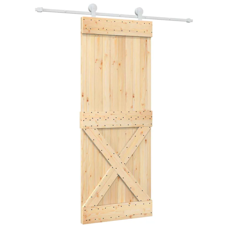 Slankios durys Natūrali ir Balta 80 x 210 cm
