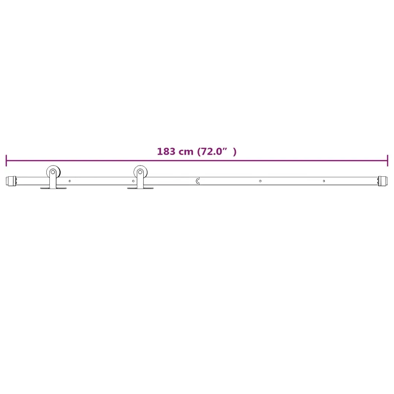 Slankios durys Natūrali ir Balta 80 x 210 cm
