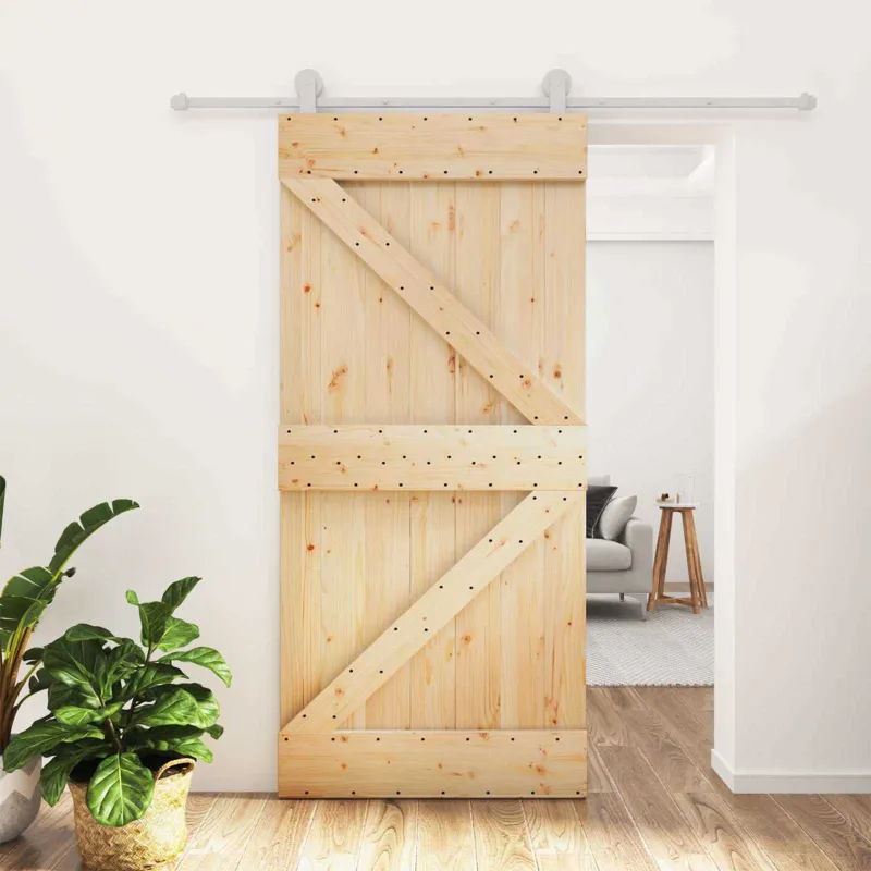 Slankios durys Natūrali ir Balta 95 x 210 cm