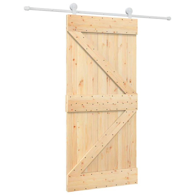 Slankios durys Natūrali ir Balta 95 x 210 cm