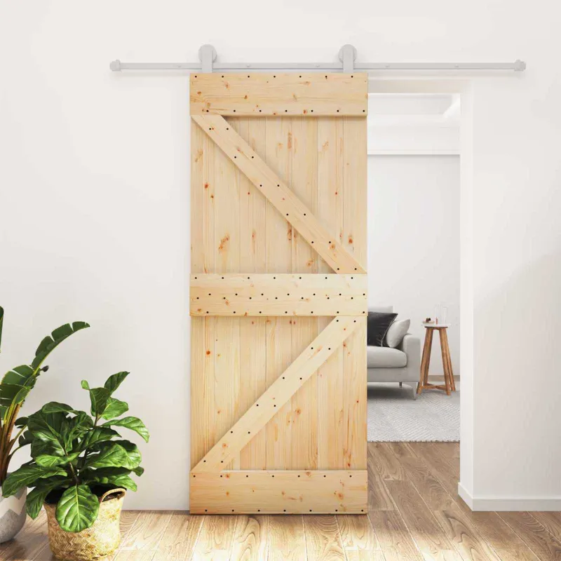 Slankios durys Natūrali ir Balta 80 x 210 cm
