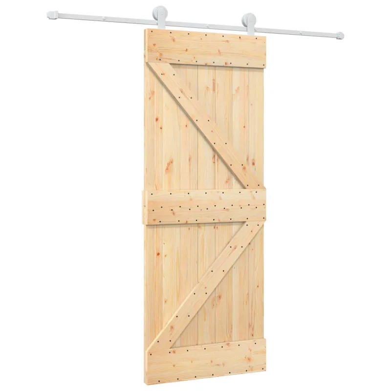 Slankios durys Natūrali ir Balta 80 x 210 cm