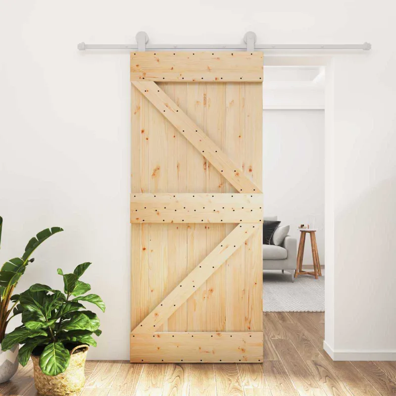 Slankios durys Natūrali ir Balta 90 x 210 cm