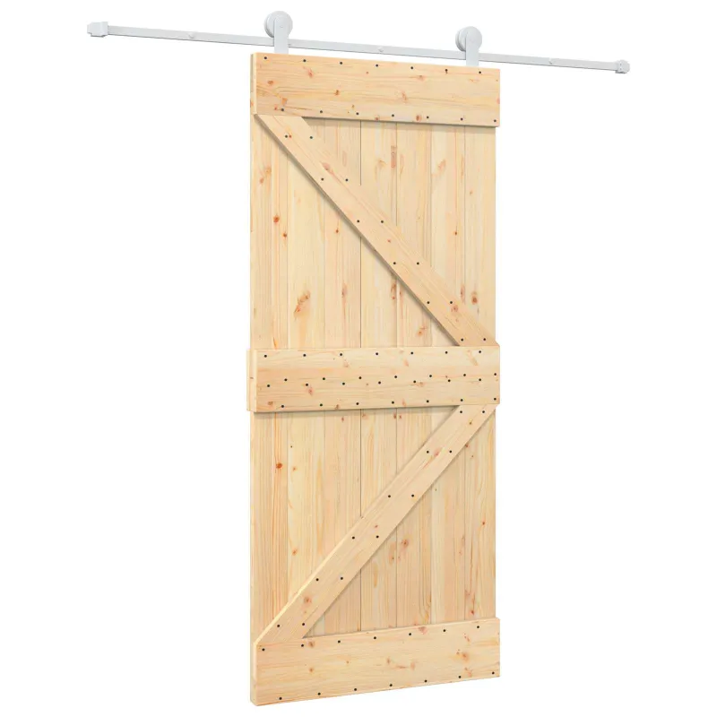 Slankios durys Natūrali ir Balta 90 x 210 cm
