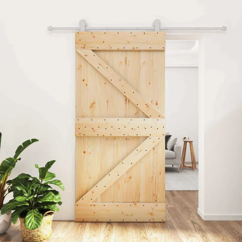 Slankios durys Natūrali ir Balta 100 x 210 cm