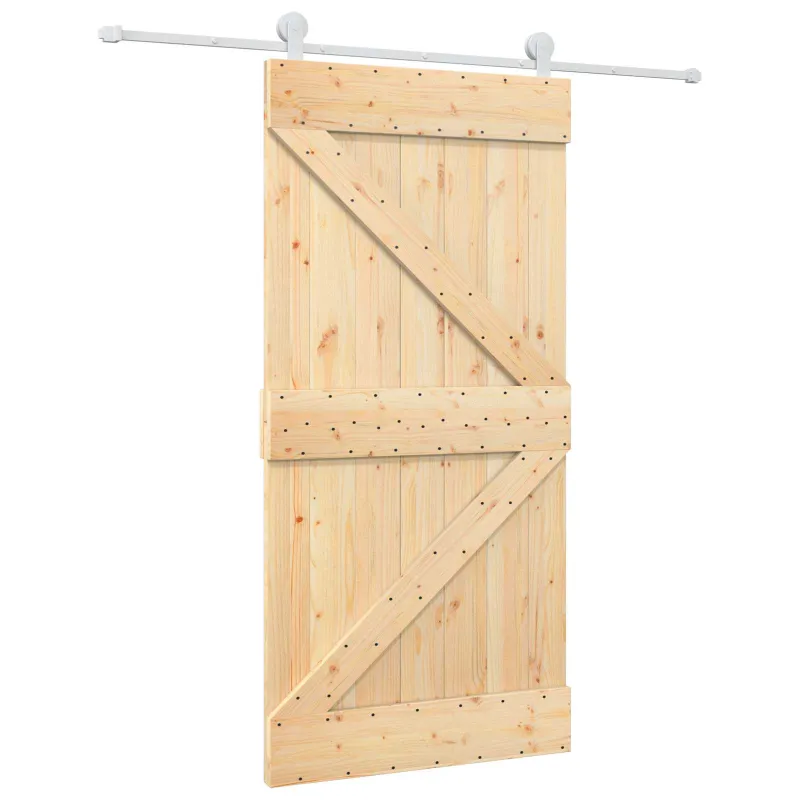 Slankios durys Natūrali ir Balta 100 x 210 cm