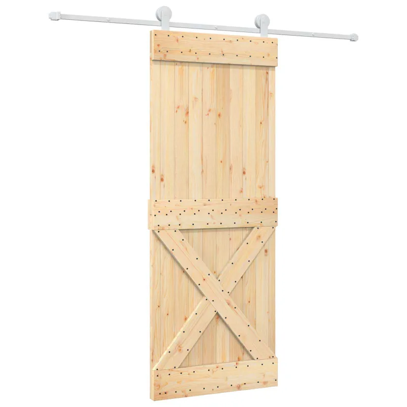 Slankios durys Natūrali ir Balta 80 x 210 cm