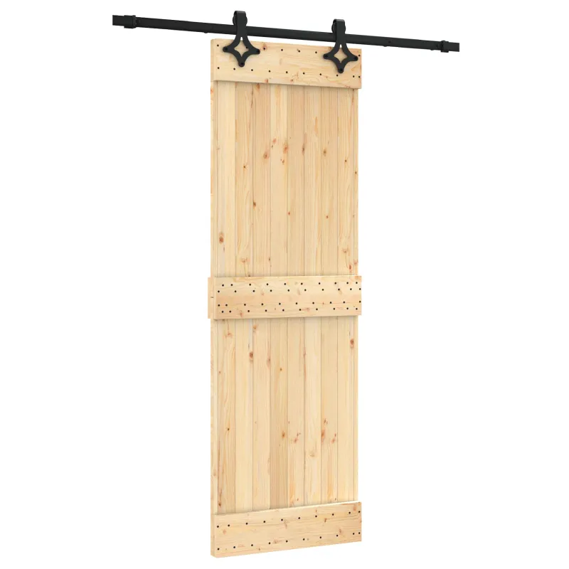 Slankios durys Natūrali ir juoda 70 x 210 cm