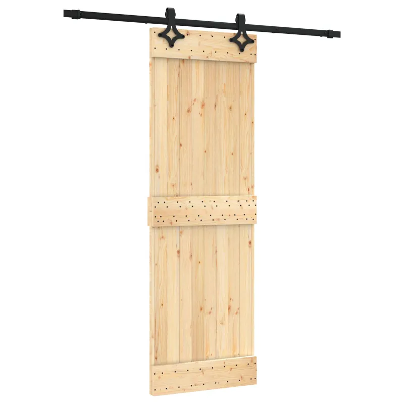 Slankios durys Natūrali ir juoda 70 x 210 cm