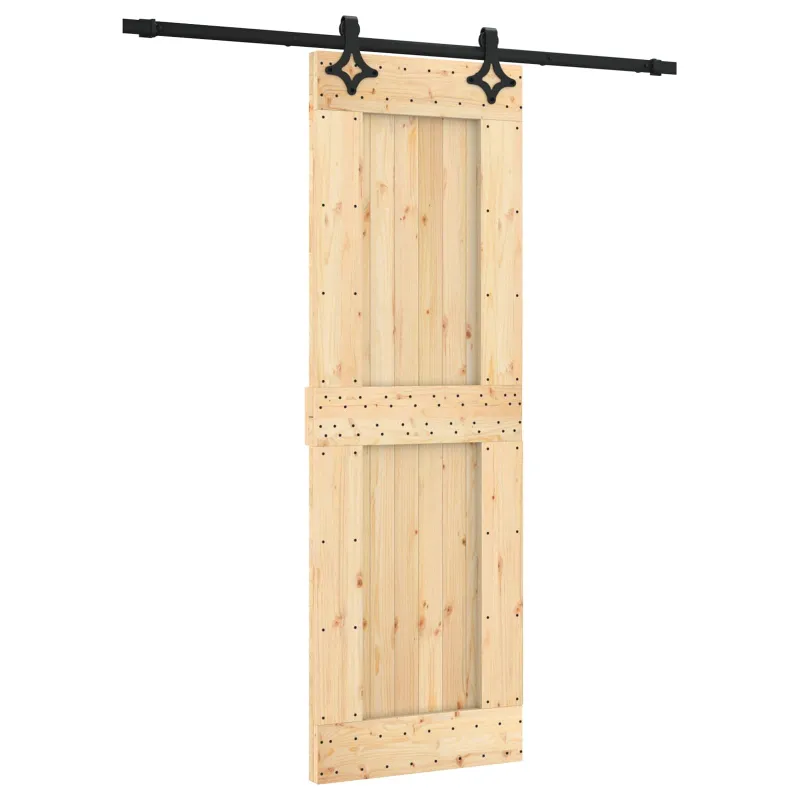 Slankios durys Natūrali ir juoda 70 x 210 cm