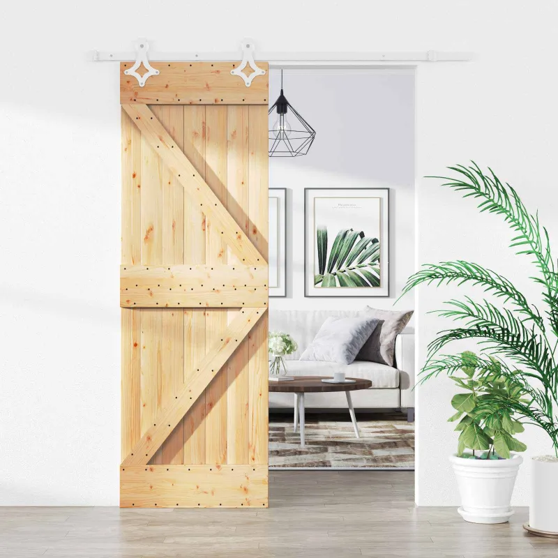 Slankios durys Natūrali ir Balta 70 x 210 cm