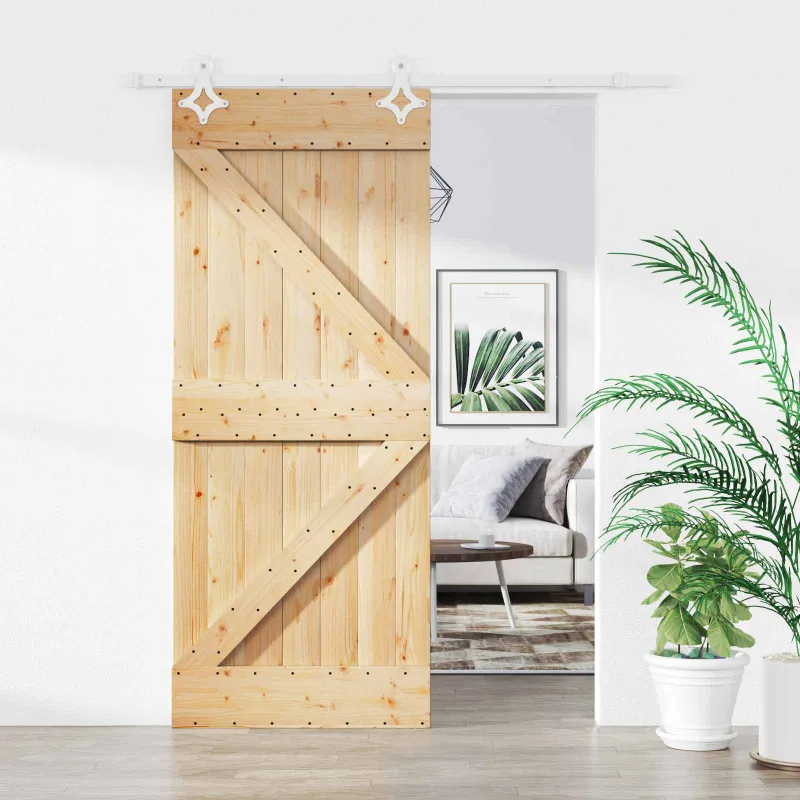 Slankios durys Natūrali ir Balta 85 x 210 cm