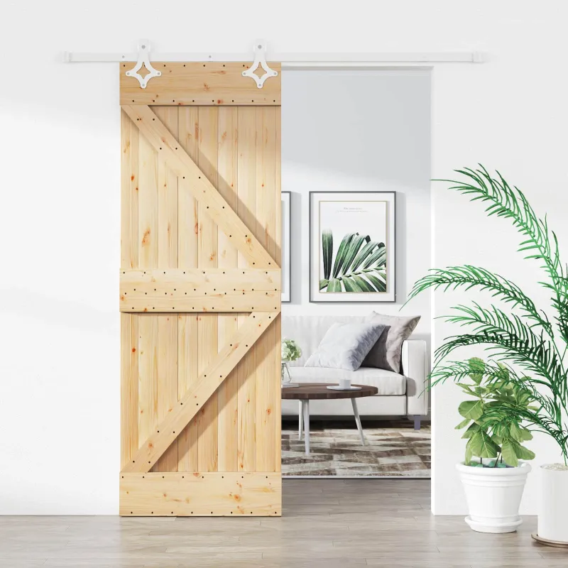 Slankios durys Natūrali ir Balta 80 x 210 cm