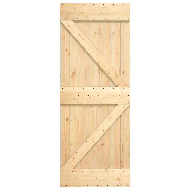 Slankios durys Natūrali ir Balta 80 x 210 cm