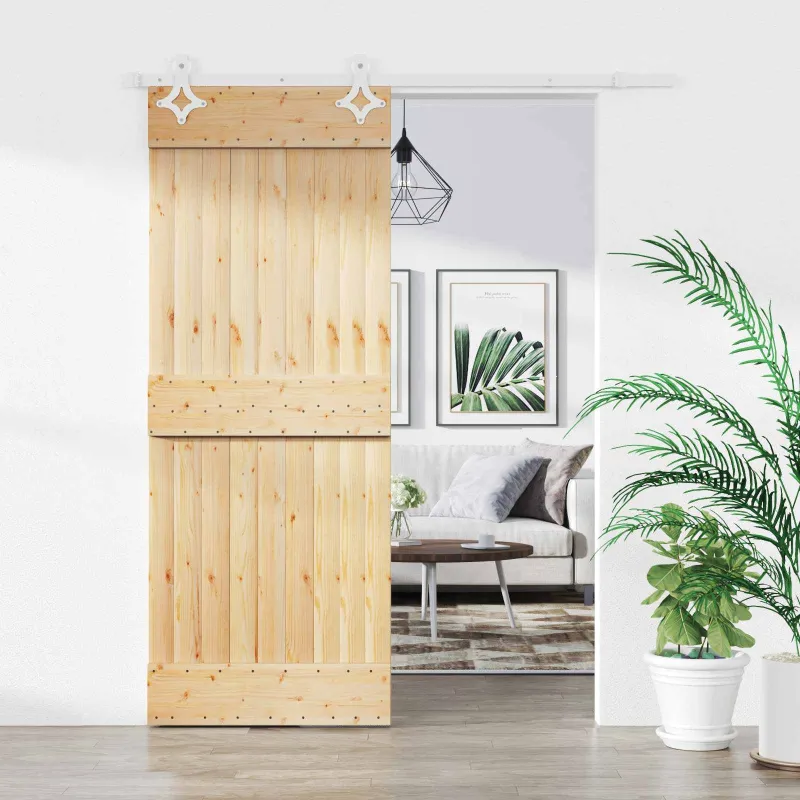 Slankios durys Natūrali ir Balta 85 x 210 cm
