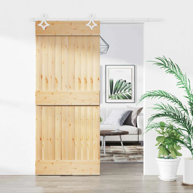 Slankios durys Natūrali ir Balta 90 x 210 cm