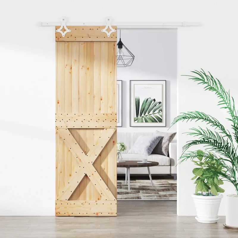 Slankios durys Natūrali ir Balta 70 x 210 cm