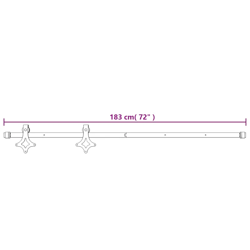 Slankios durys Natūrali ir Balta 80 x 210 cm