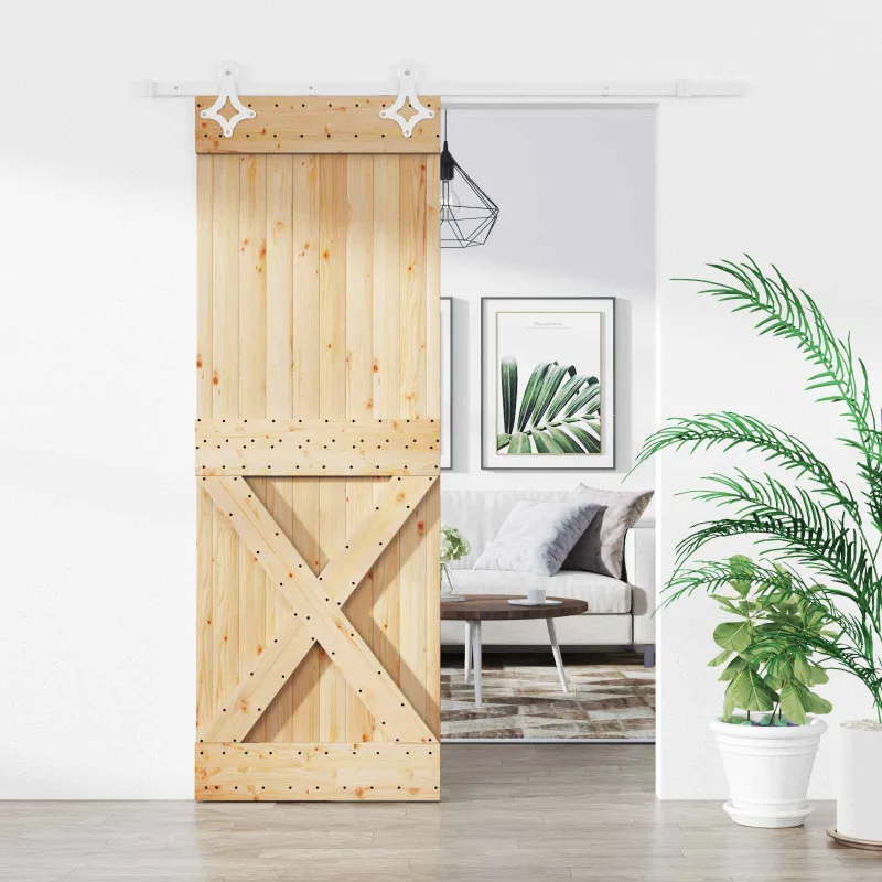 Slankios durys Natūrali ir Balta 85 x 210 cm