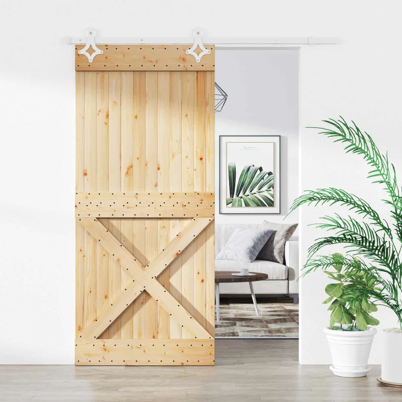 Slankios durys Natūrali ir Balta 90 x 210 cm