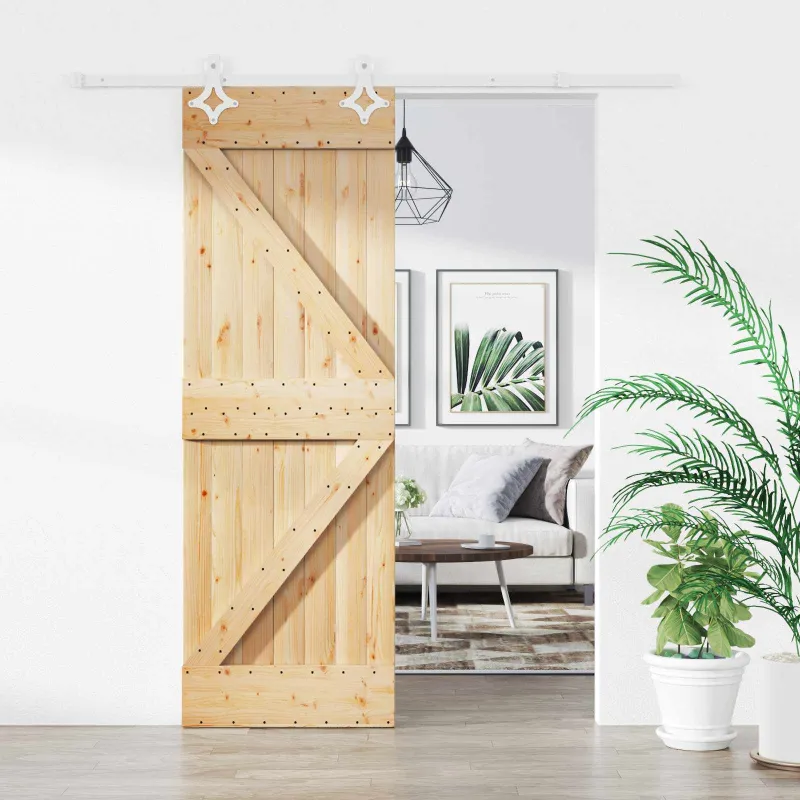 Slankios durys Natūrali ir Balta 70 x 210 cm