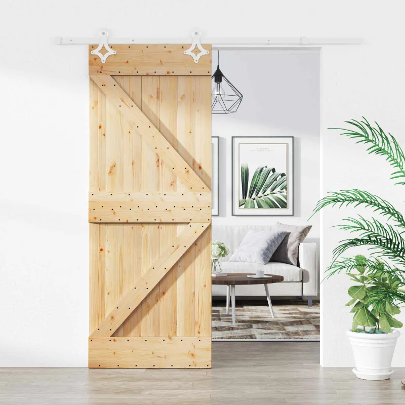 Slankios durys Natūrali ir Balta 85 x 210 cm
