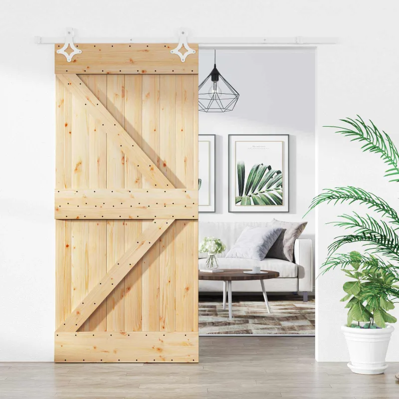 Slankios durys Natūrali ir Balta 95 x 210 cm
