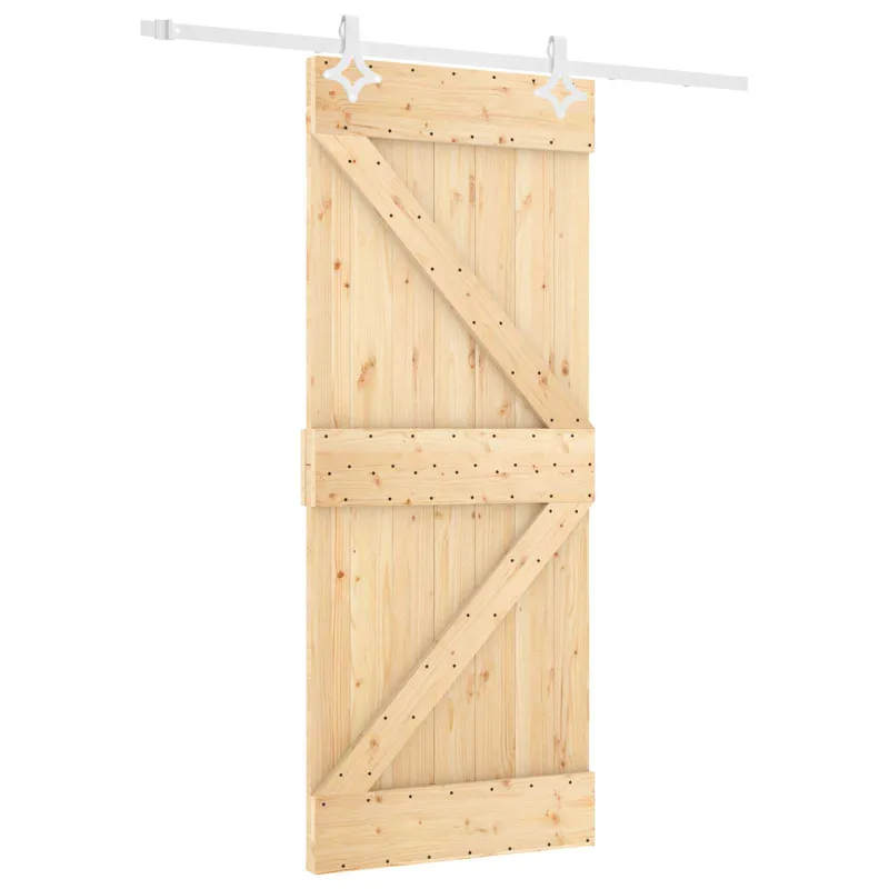 Slankios durys Natūrali ir Balta 80 x 210 cm