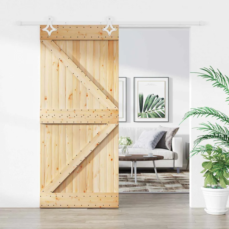 Slankios durys Natūrali ir Balta 100 x 210 cm