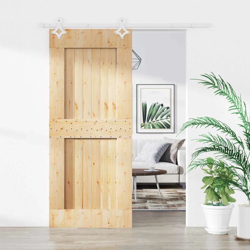 Slankios durys Natūrali ir Balta 85 x 210 cm