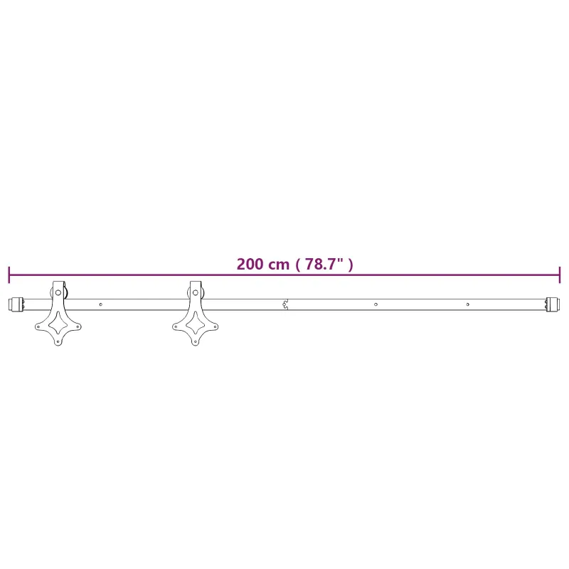 Slankios durys Natūrali ir Balta 85 x 210 cm