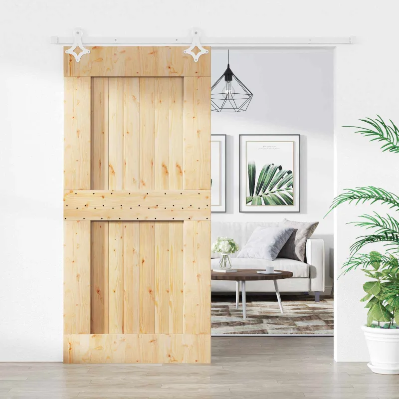 Slankios durys Natūrali ir Balta 95 x 210 cm