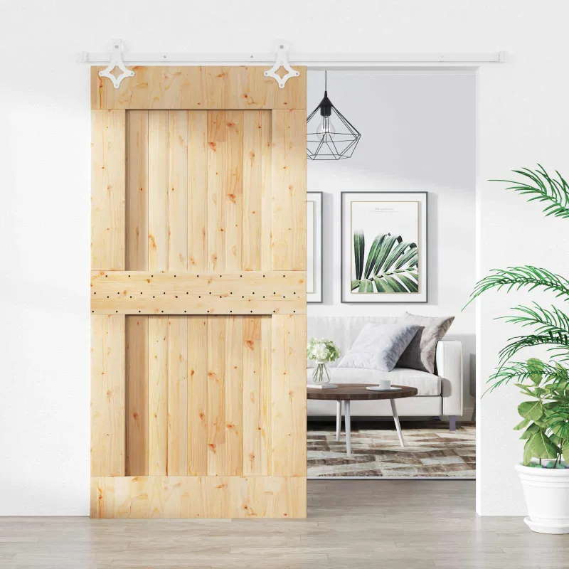 Slankios durys Natūrali ir Balta 100 x 210 cm