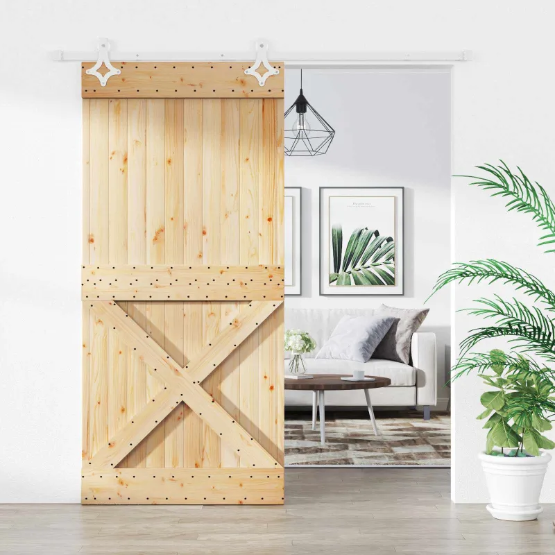 Slankios durys Natūrali ir Balta 95 x 210 cm