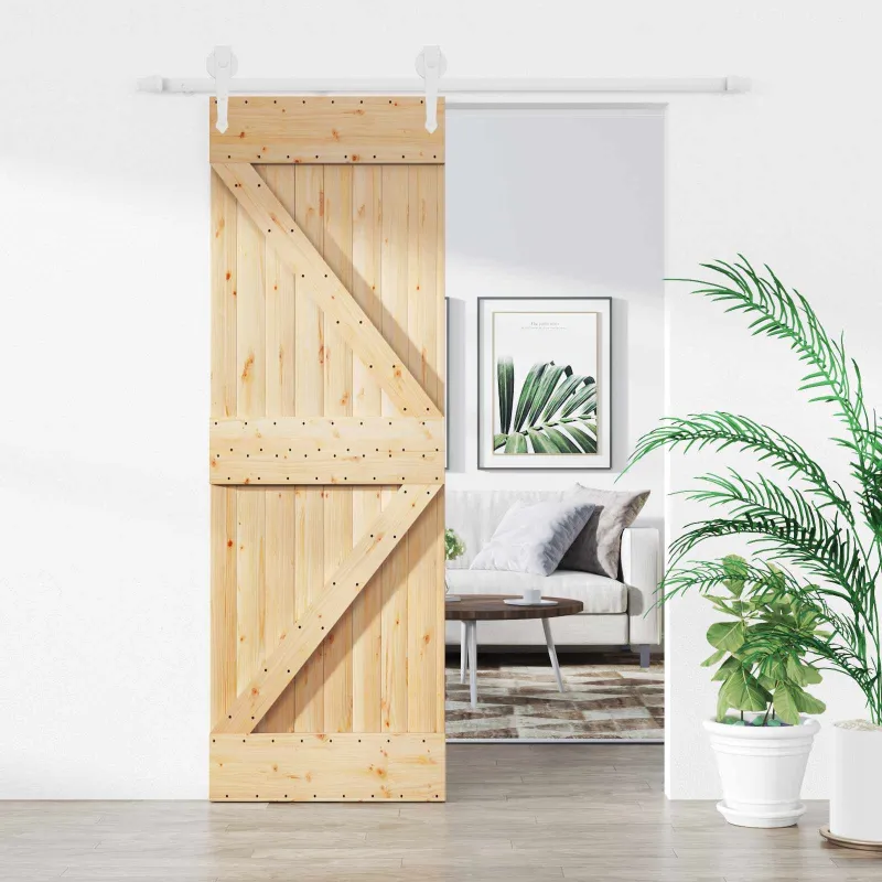 Slankios durys Natūrali ir Balta 70 x 210 cm