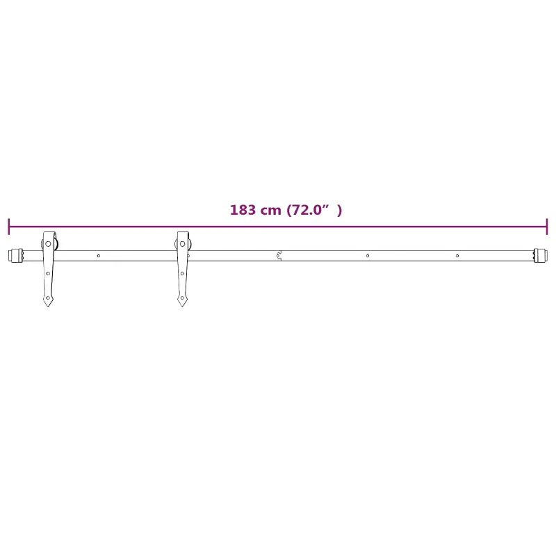 Slankios durys Natūrali ir Balta 70 x 210 cm