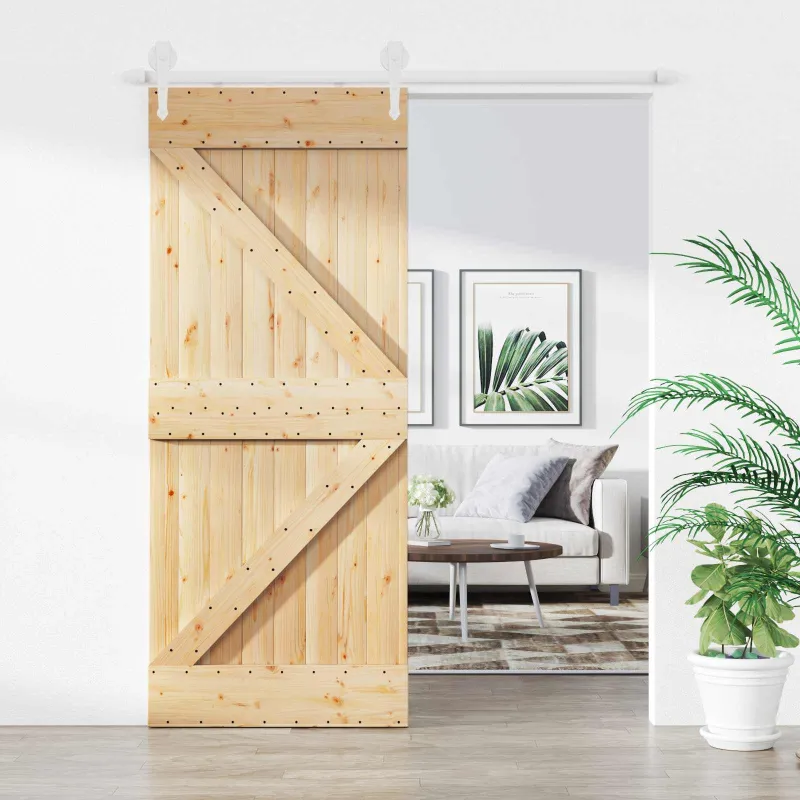 Slankios durys Natūrali ir Balta 85 x 210 cm
