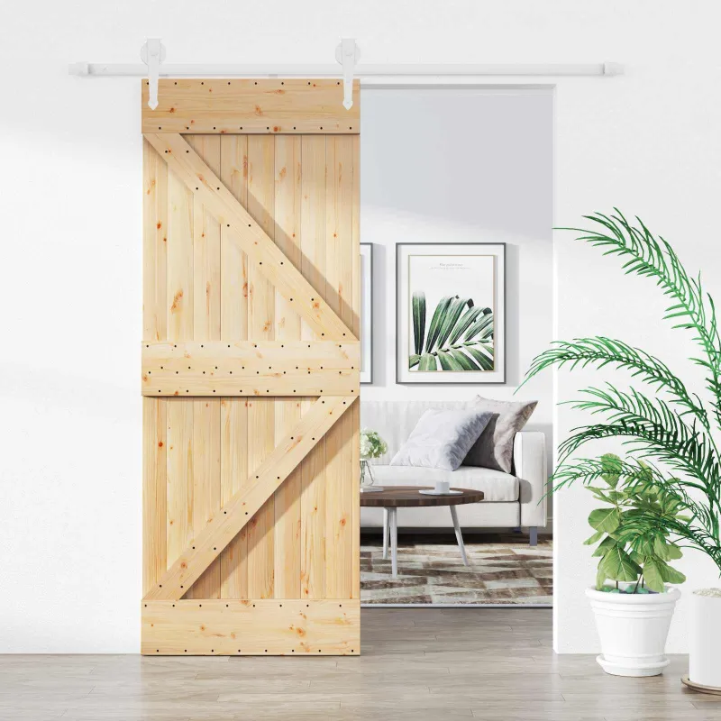 Slankios durys Natūrali ir Balta 80 x 210 cm